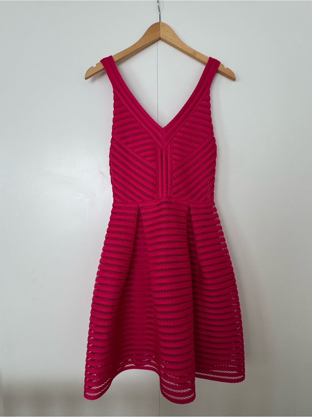 Maje Fuchsia Fit-and-Flare Dress
